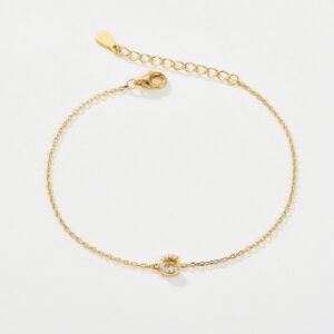 A-Z Initial CZ Bracelet