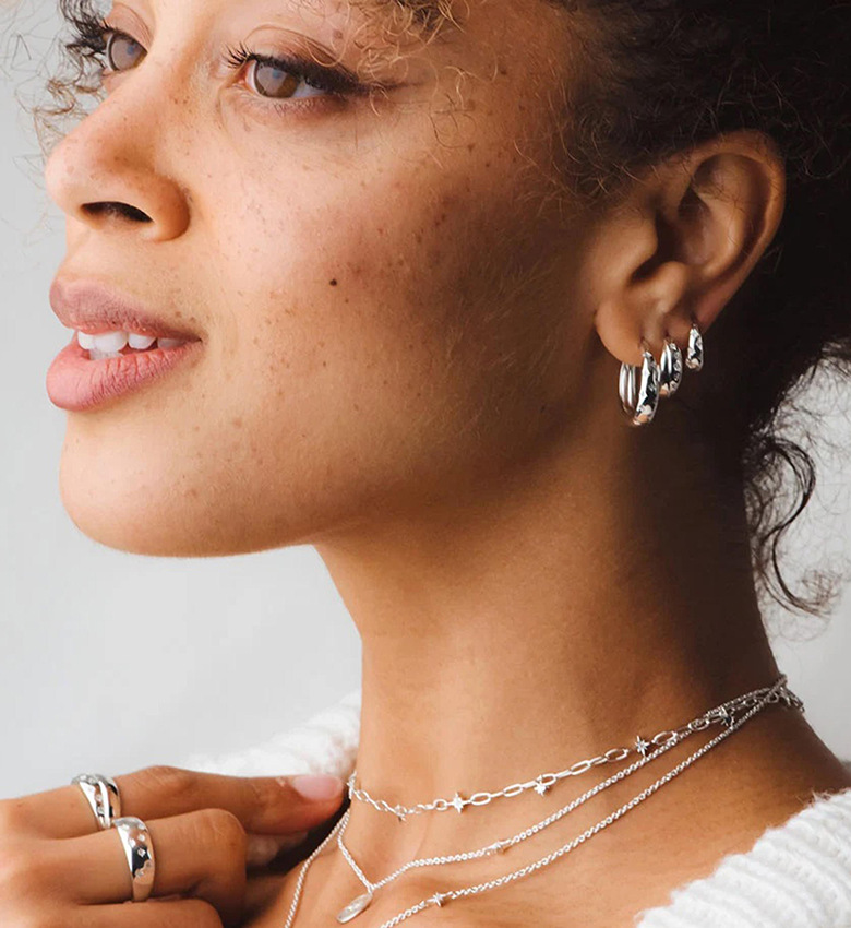925 Sterling Silver Gold Plated Starburst Hoop Earrings Cubic Zirconia Celestial Huggie Earrings for Women - Image 7