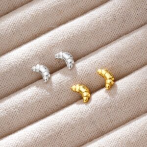 Croissant Stud Earrings