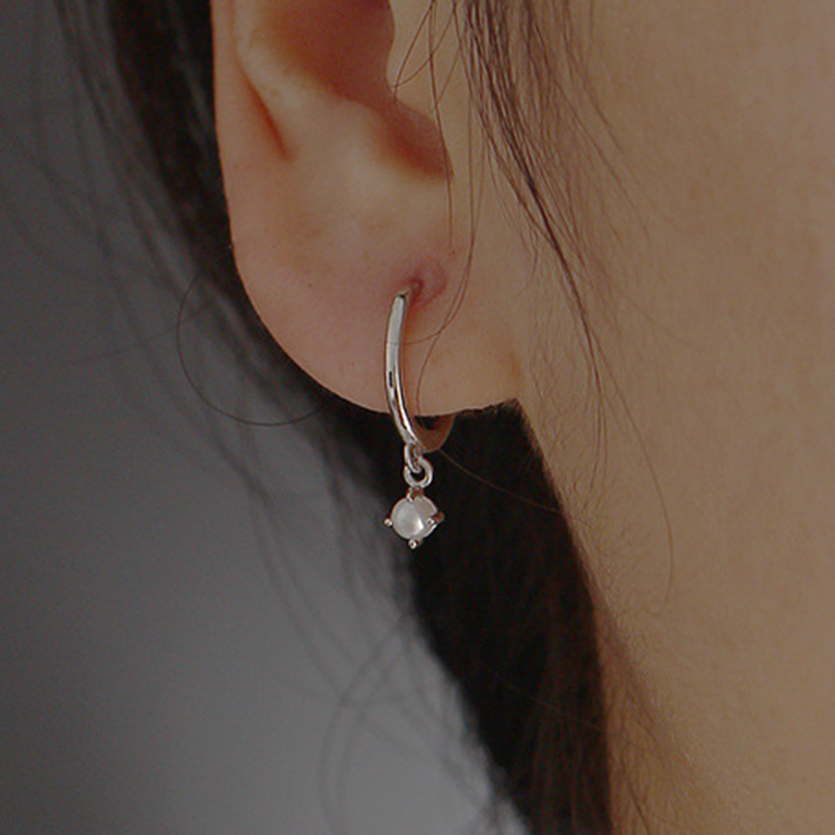 925 Sterling Silver Pearl Hoop Earrings for Women Gold Plated Dainty Huggie Drop Earrings Minimalist Fine Jewelry - Image 3