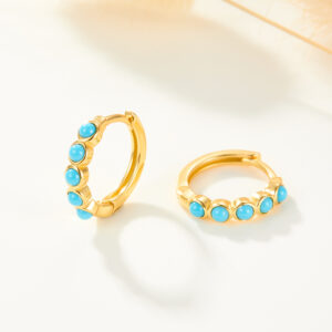 Turquoise Hoop Earrings
