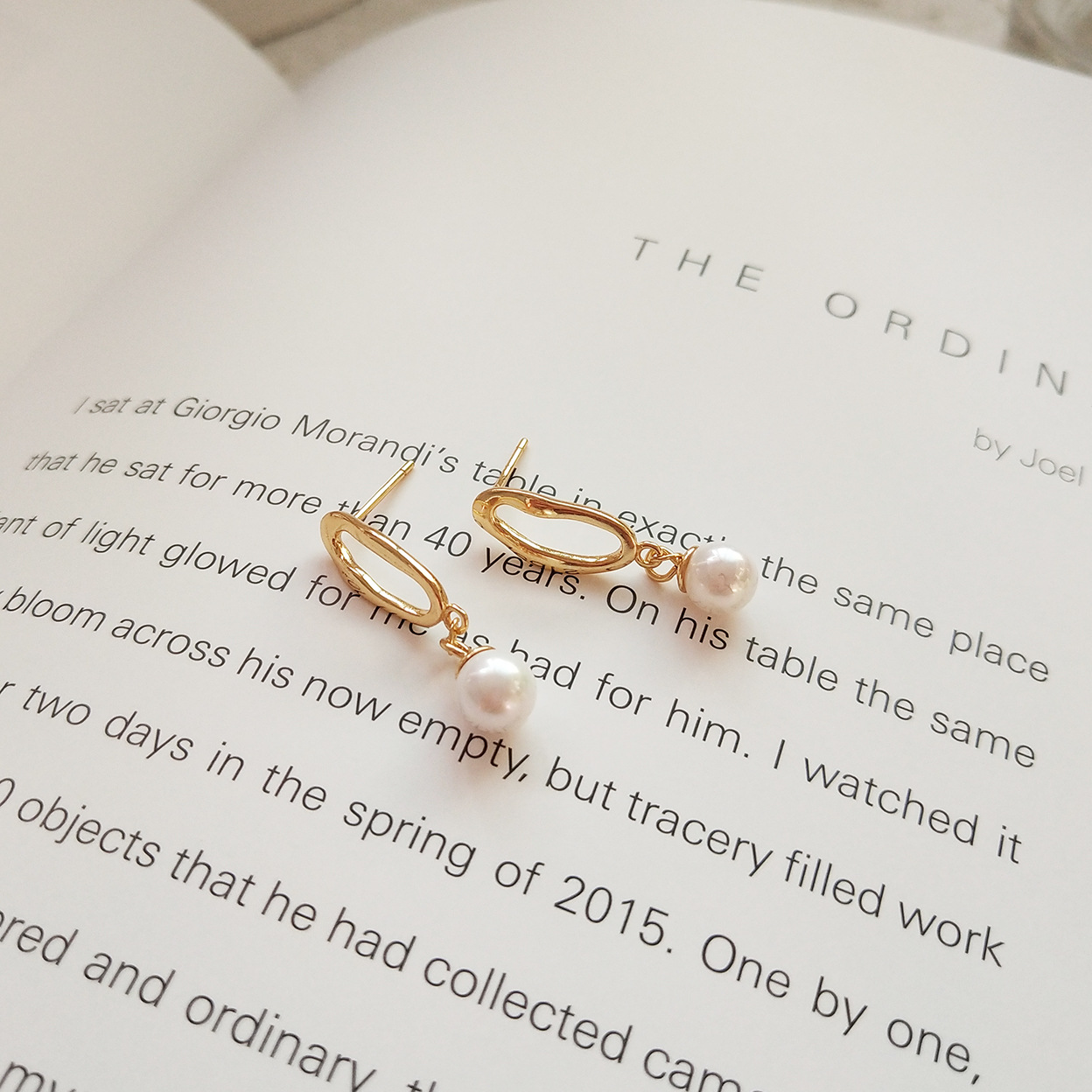 925 Sterling Silver Shell Pearl Drop Earrings for Women Gold Plated Irregular Geometric Dangle Earrings Elegant Jewelry Gift - Image 4