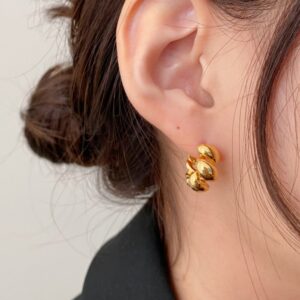 Chunky Twisted Hoop Earrings