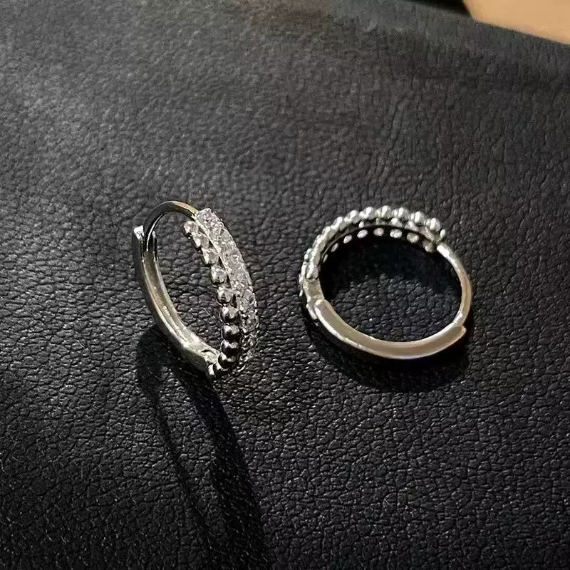 925 Sterling Silver CZ Hoop Earrings Gold Plated Pavé Cubic Zirconia Huggie Earrings Dainty Jewelry for Women - Image 6