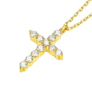 Full Pavé Cross Pendant Necklace