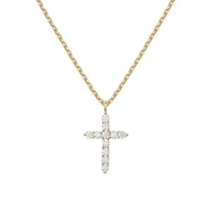 Full Pavé Cross Pendant Necklace