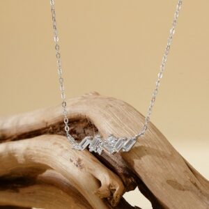 Baguette Cut Zircon Necklace