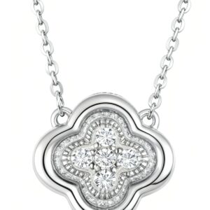 Four Leaf Clover CZ Necklace