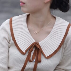 Interlocking Circle CZ Necklace