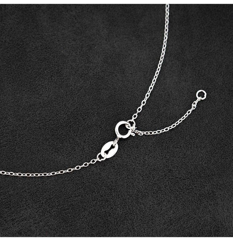 CZ Cross Pendant Necklace - Image 6