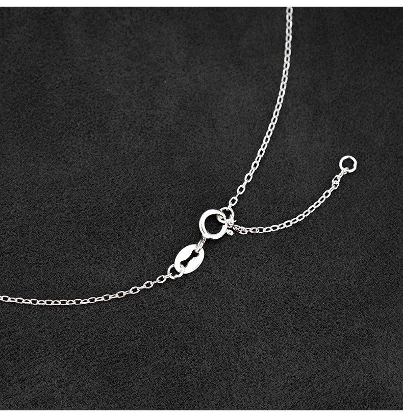 CZ Cross Pendant Necklace - Image 8