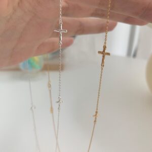 Side Cross Necklace