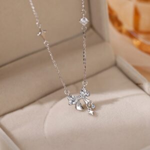 Bowknot Butterfly and Star Y Necklace