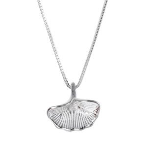Ginkgo Leaf Pendant Necklace