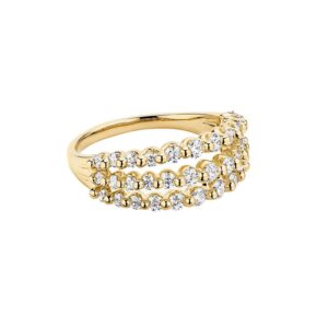 Multi Row Pavé CZ Statement Ring