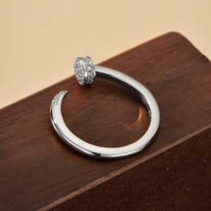 Double Row CZ Open Ring