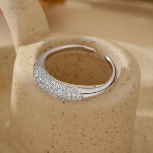 Pavé CZ Open Band Ring