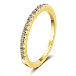 CZ Half Eternity Band Ring