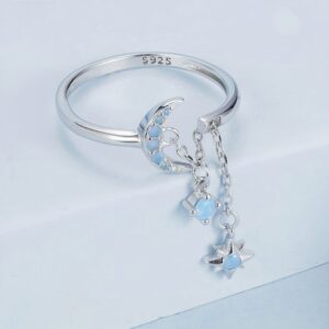 CZ Star Tassel Open Ring