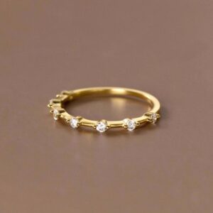 Marquise Cut CZ Stackable Band Ring