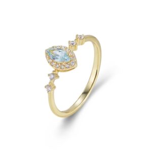 Marquise Cut CZ Ring