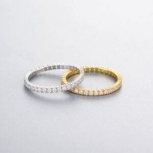 Full Eternity Band CZ Ring