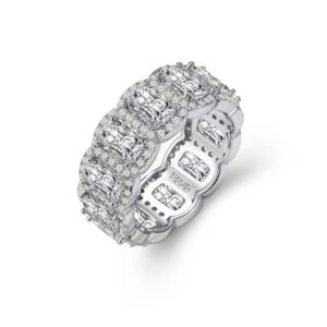 Pavé CZ Wide Band Ring