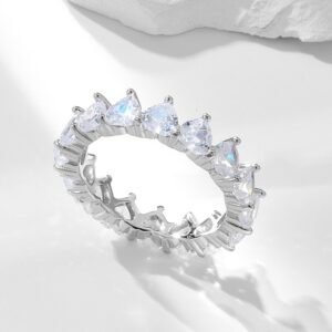 Triangle Cut CZ Eternity Ring