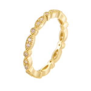 Oval Cut CZ Eternity Ring