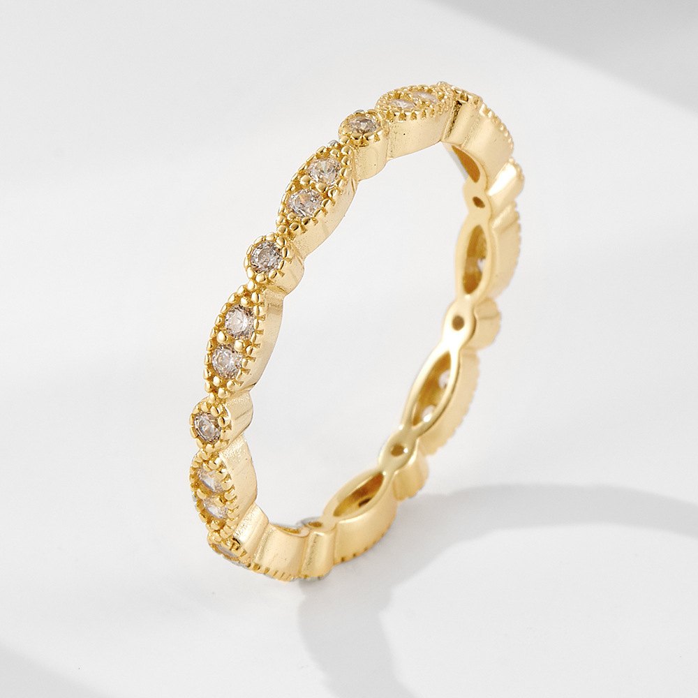 Oval Cut CZ Eternity Ring - Image 2