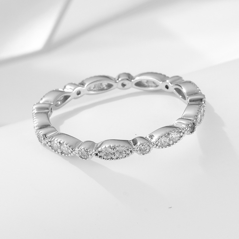 Oval Cut CZ Eternity Ring - Image 3