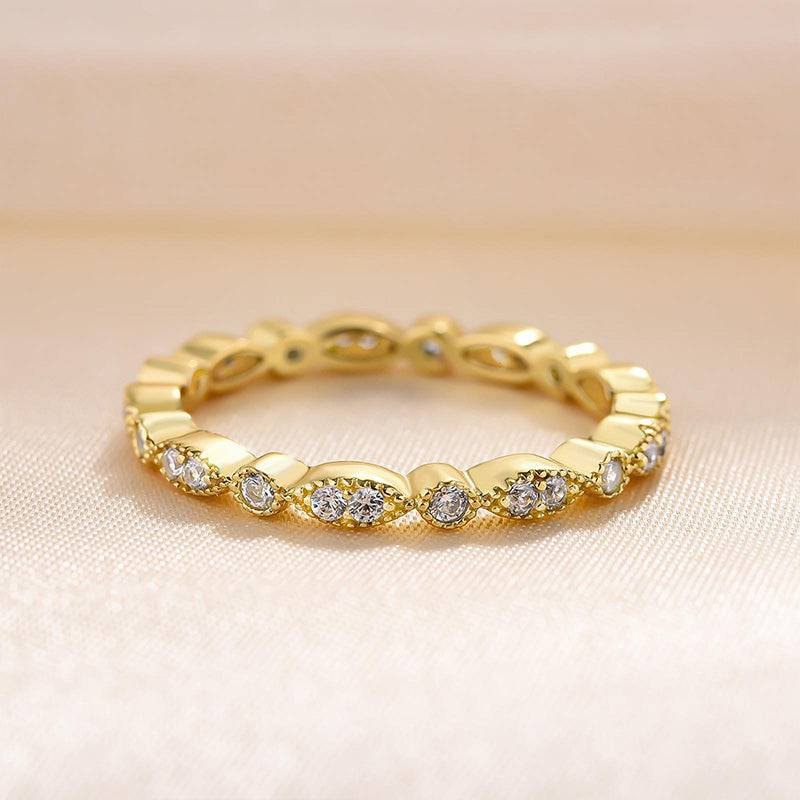 Oval Cut CZ Eternity Ring - Image 4