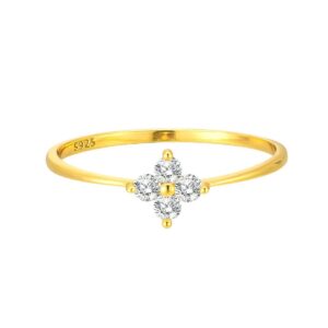 Floral Cluster CZ Ring