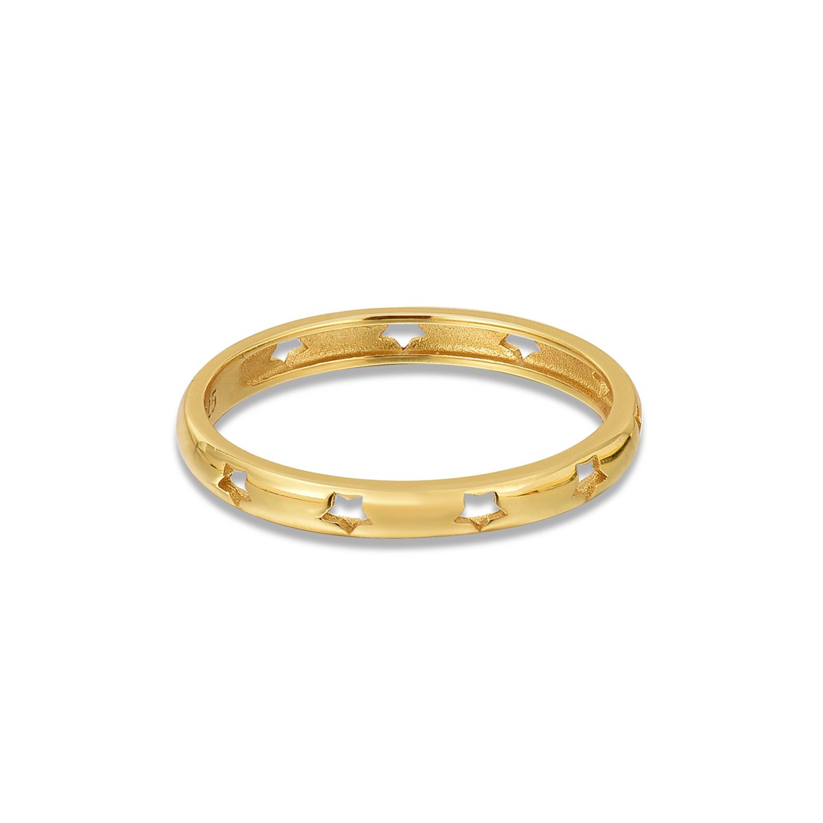 Wholesale 925 Sterling Silver Gold Plated Cubic Zirconia Band Ring Minimalist Stackable Wedding Ring for Women Jewelry - Image 3