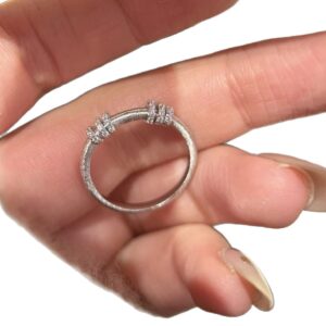 Marquise Cut Rainbow CZ Band Ring