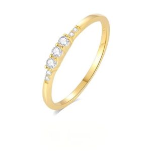 Graduated Zircon Stacking Ring